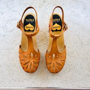 Swedish Hasbeens Lacy Clog Sandal Nature Sz 38/8⚡️